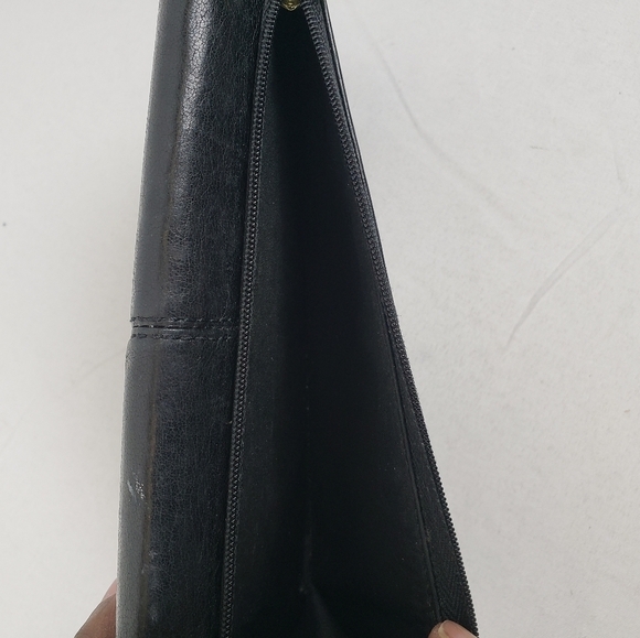 Coach Black Leather MultiCard Wallet Sz L - Picture 3 of 7